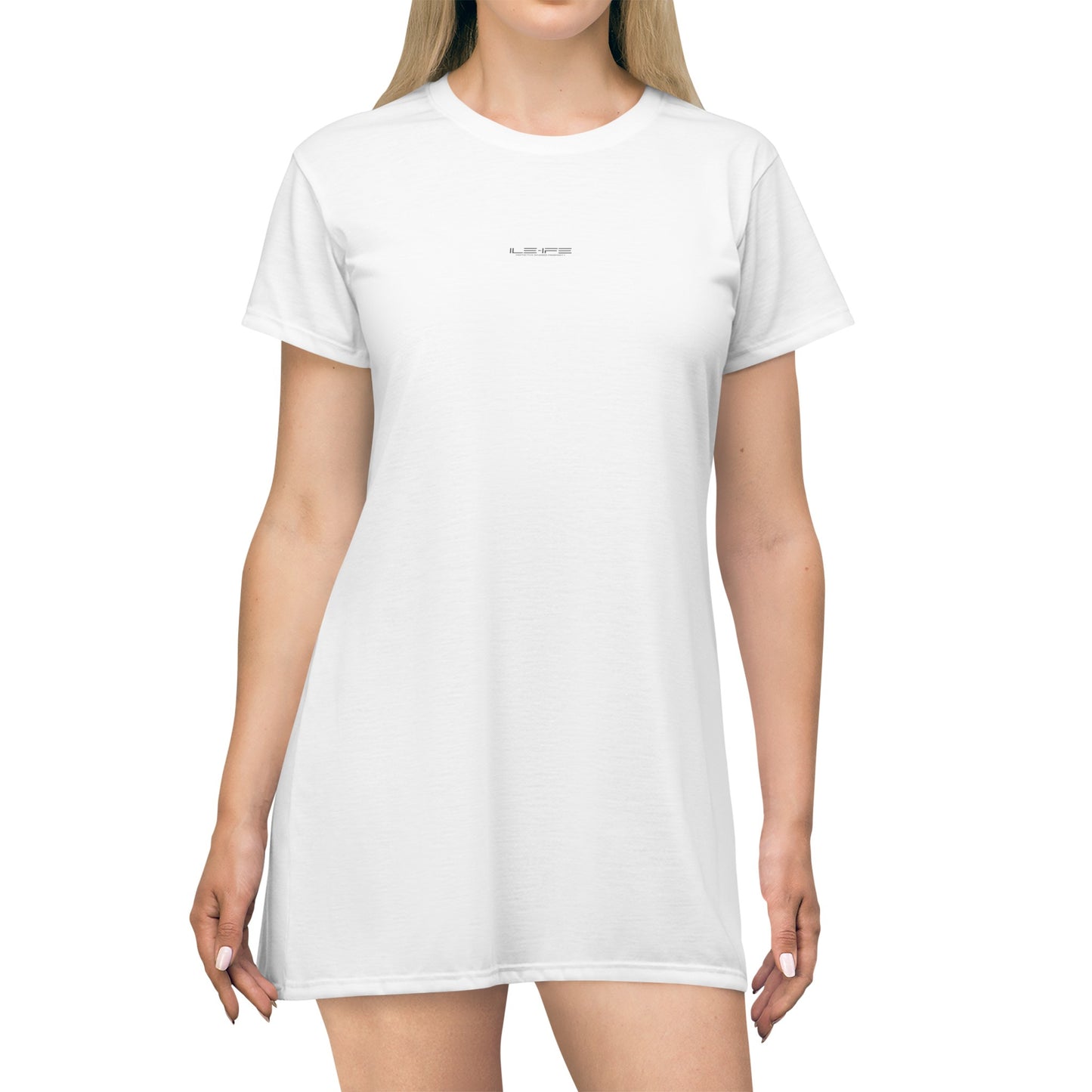 T-Shirt Dress (AOP) model20