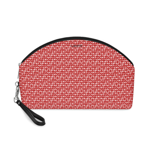 Chic Red Makeup Bag, Cosmetic Pouch, Stylish Gift, Travel Organizer, Makeup Organizer, Clutch for Special Occasions